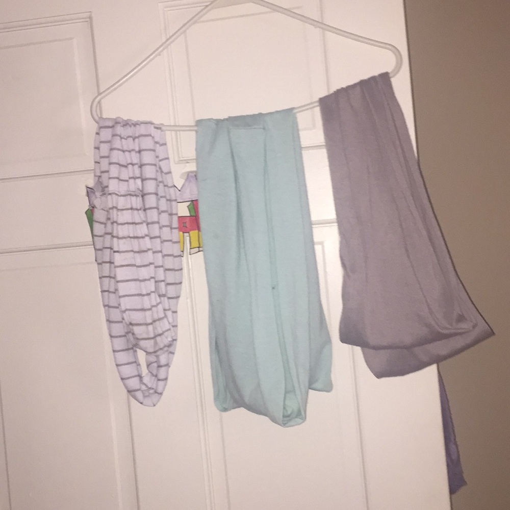 3 for 1 cute double loop scarves